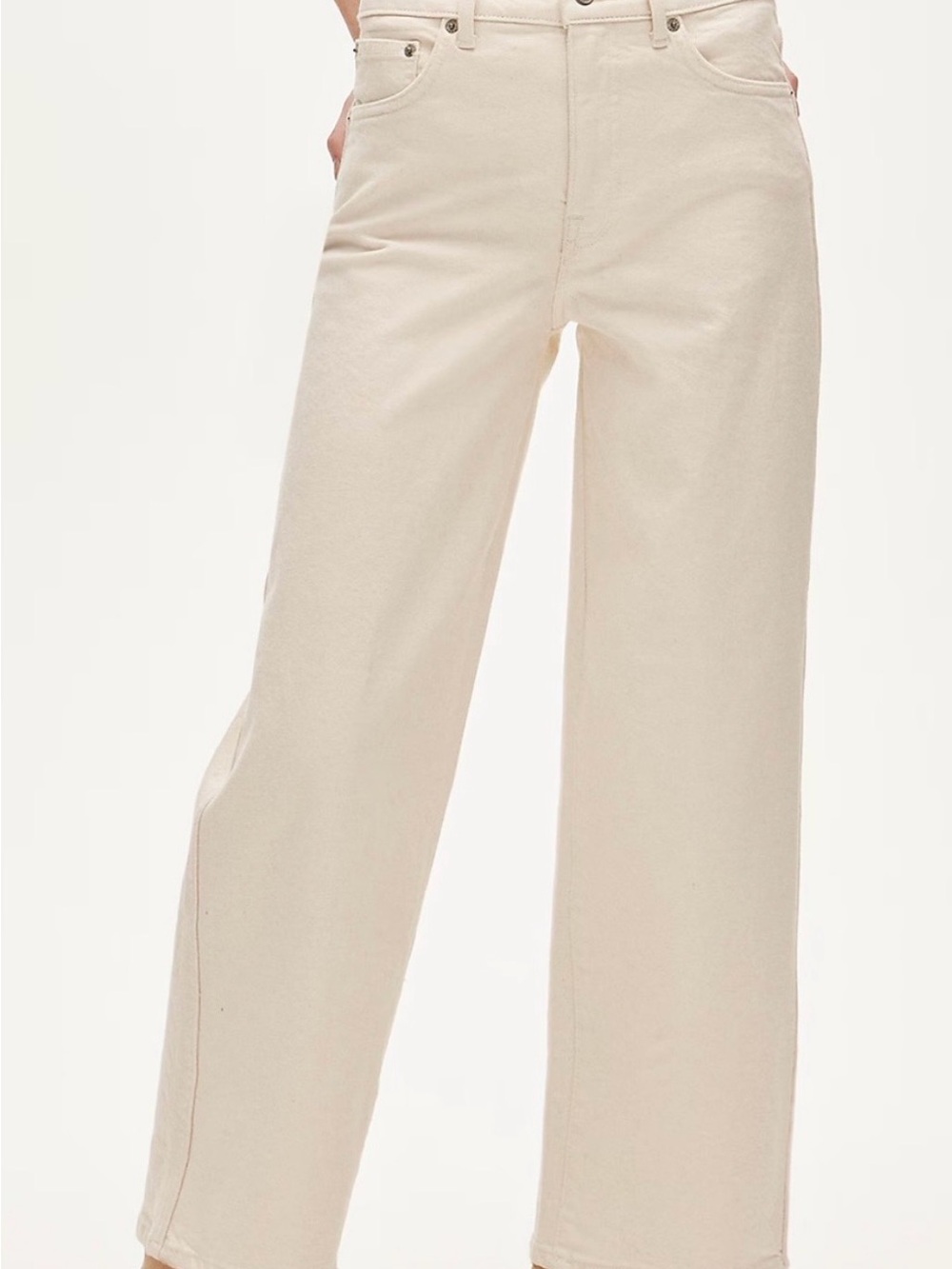 J Crew Wide Leg Women's Jeans in Cream